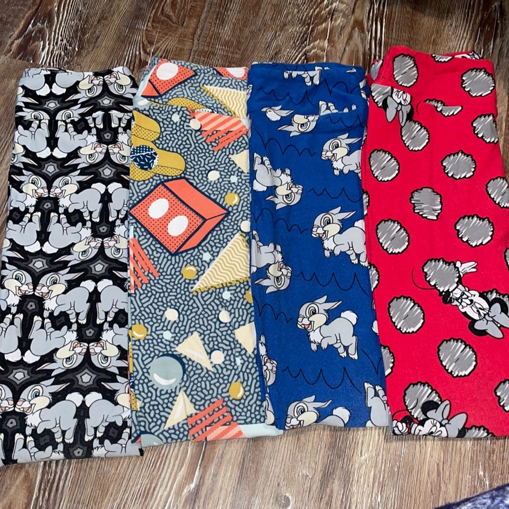 Disney Lularoe girls leggings size large/extra large